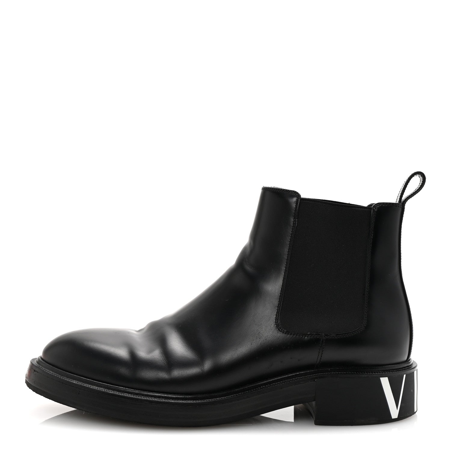Valentino Garavani Calfskin VLTN Mens Chelsea Ankle Boots 43 Black 1 of 9