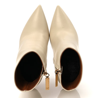 Saint Laurent Calfskin Opyum 110 Ankle Boots 35 Real Beige 6 of 13