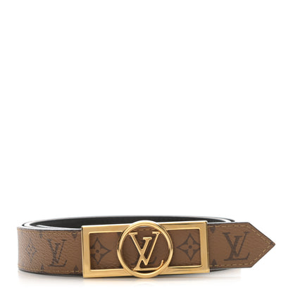 Louis Vuitton Monogram 25mm Dauphine Reversible Belt 90 36 Tan 1 of 6