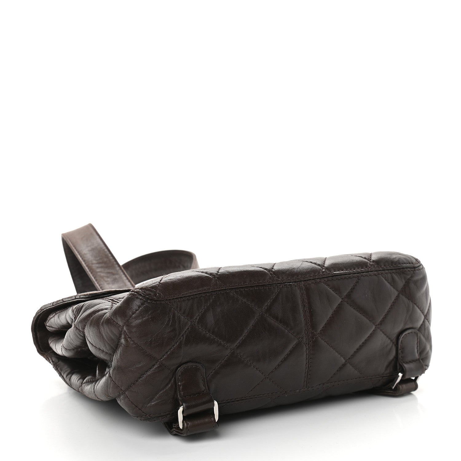 Chanel Lambskin Quilted Backpack Brown 4 of 12