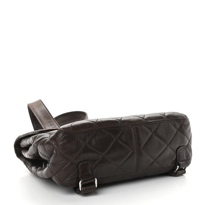 Chanel Lambskin Quilted Backpack Brown 4 of 12