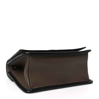 Fendi Vitello Century F is Fendi Bi-Color FF 1974 Embossed Small Kan I Shoulder Bag Maya Black 4 of 10