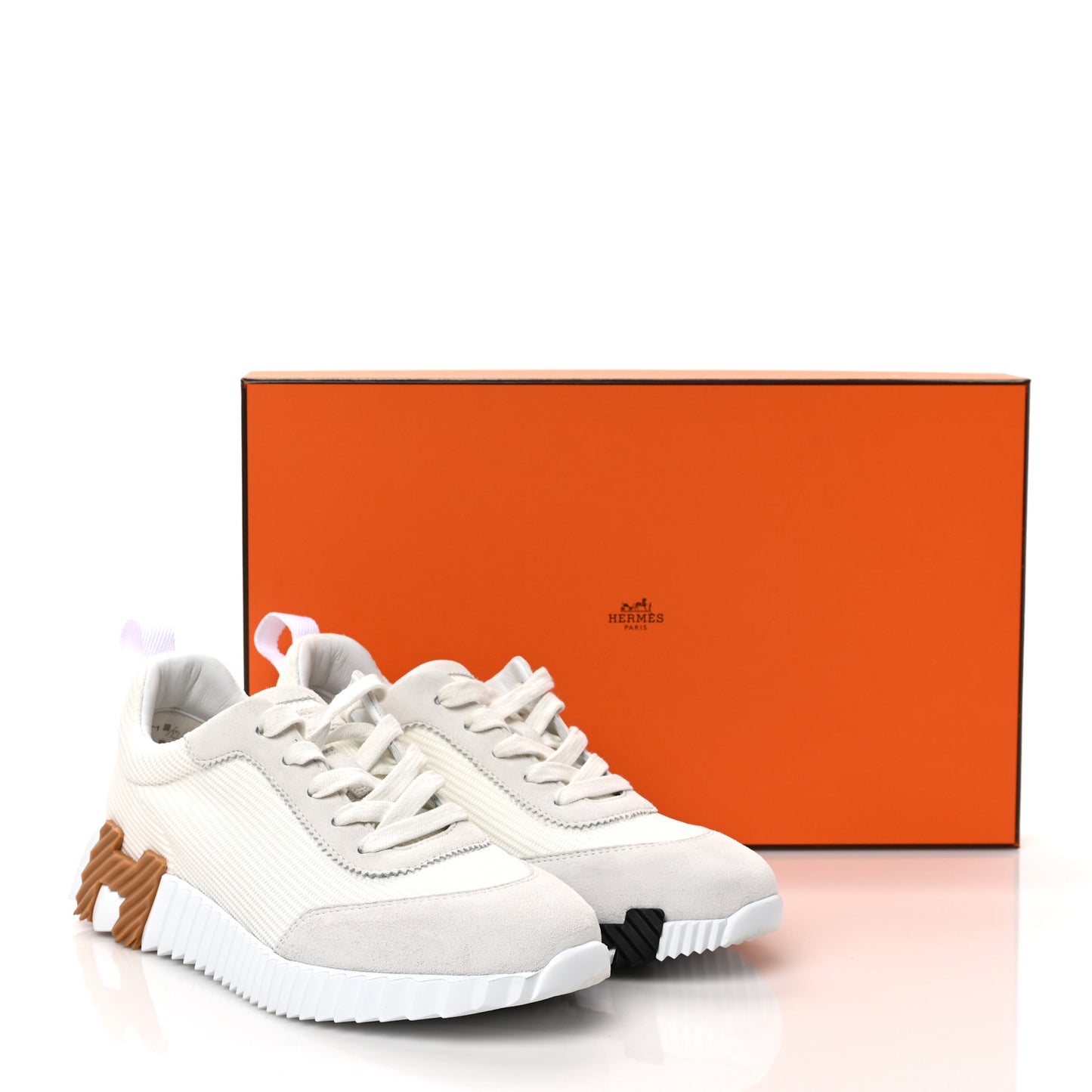 Technical Canvas Suede Goatskin Womens Bouncing Sneakers 37 White