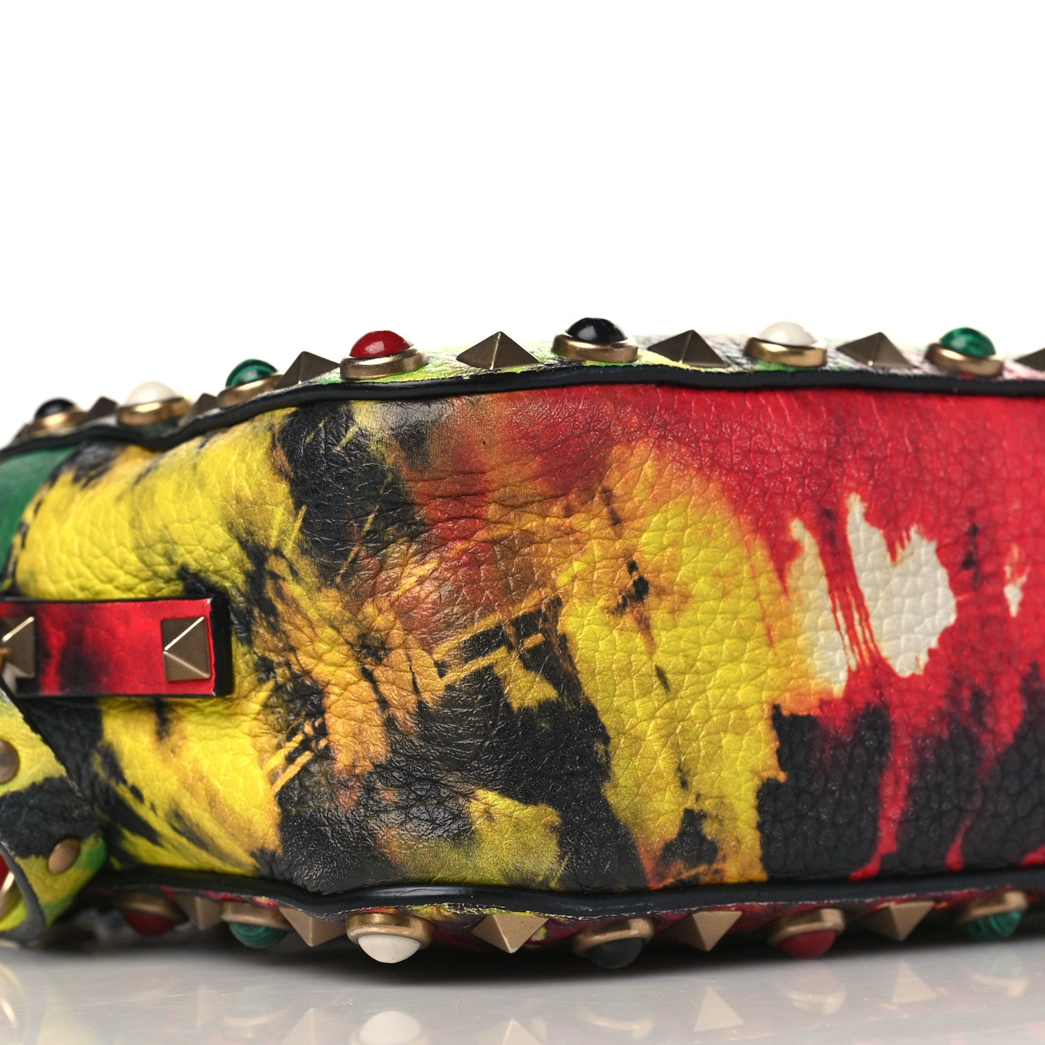 Valentino Garavani Pebbled Calfskin Tie Dye Rockstud Camera Crossbody Bag Multicolor 7 of 8