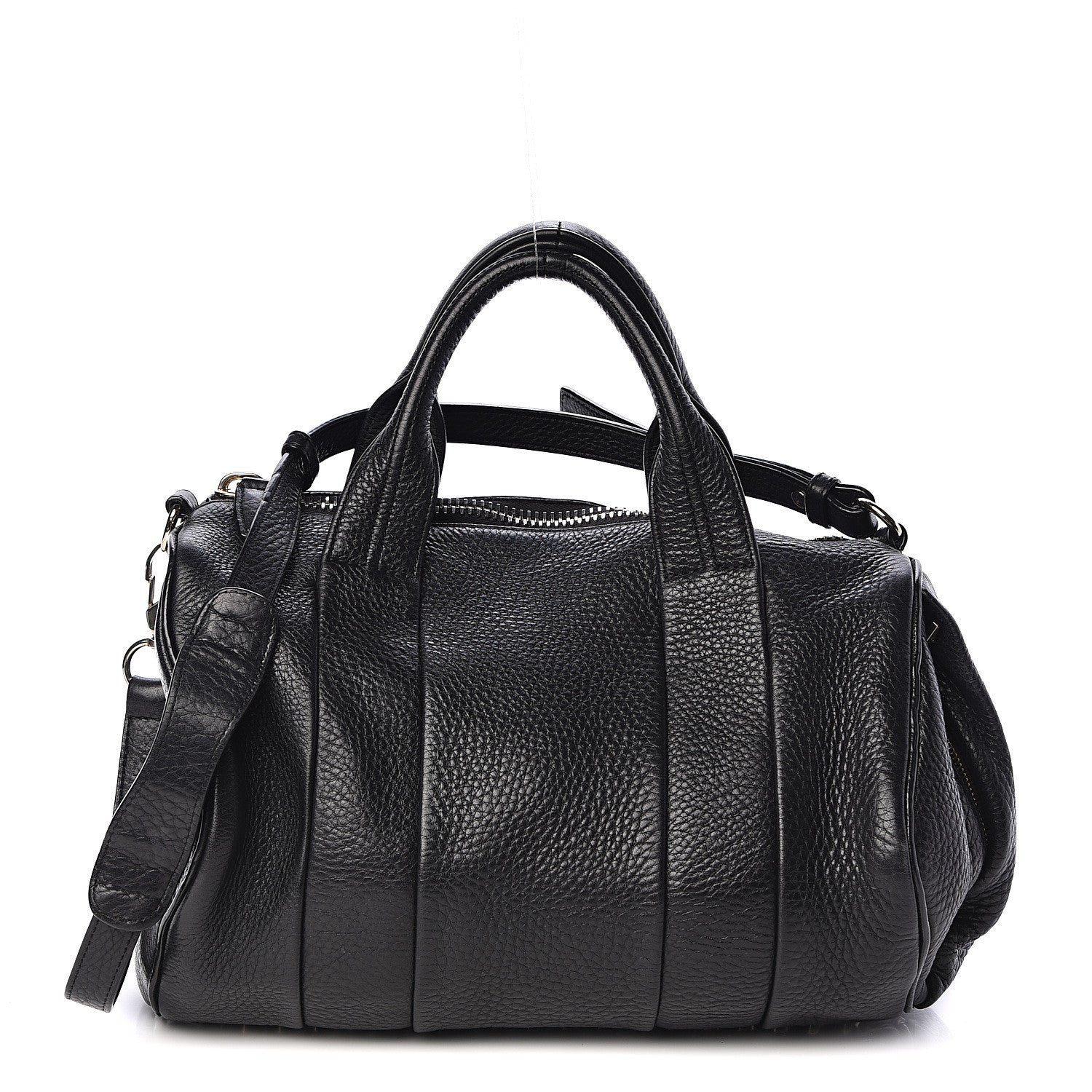Alexander Wang Pebbled Lambskin Rocco Black Silver Hardware 1 of 9