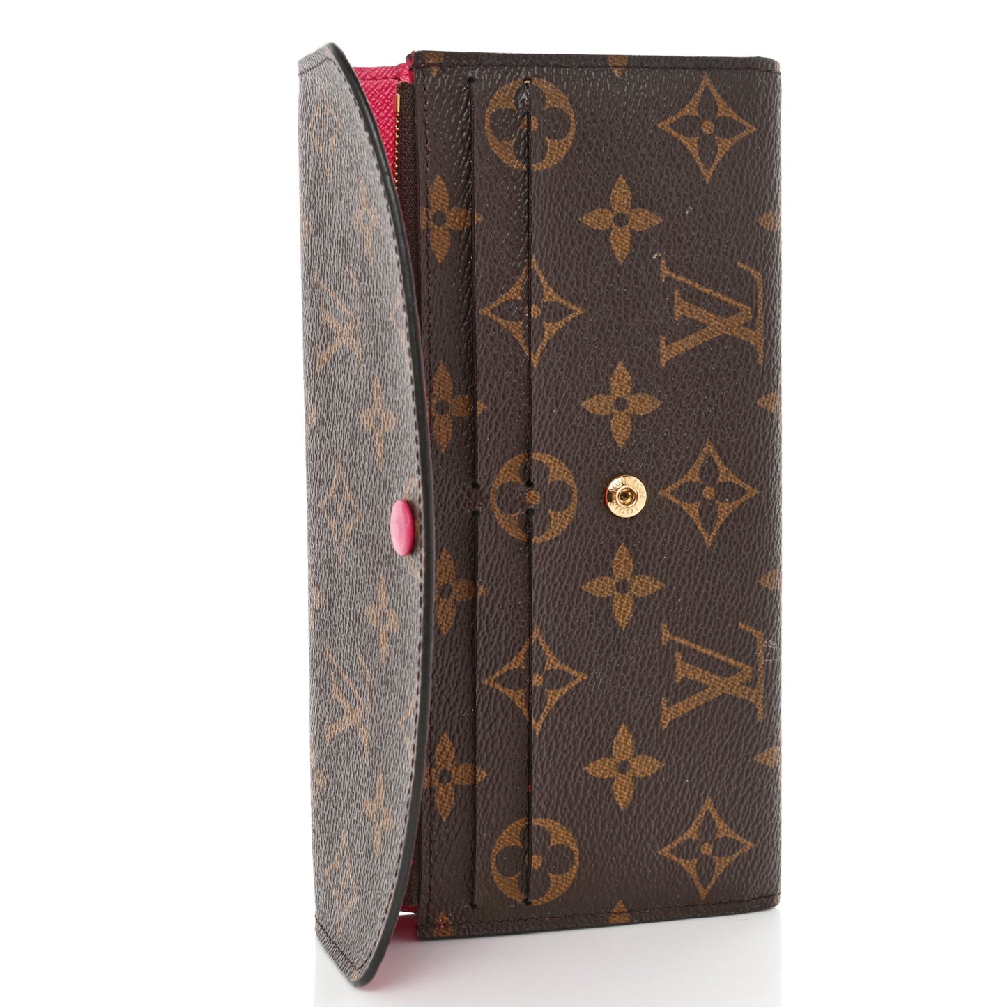 Monogram Emilie Wallet Hot Pink