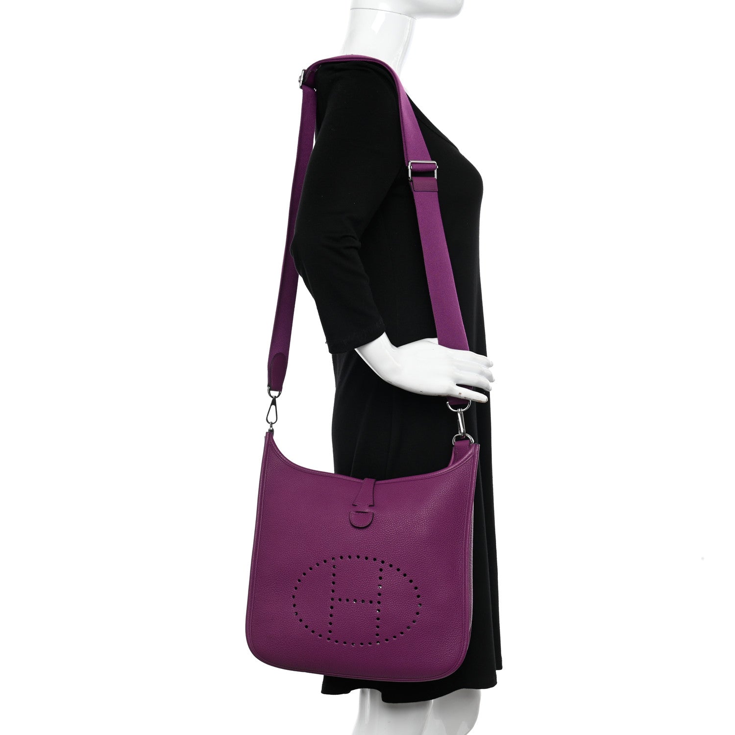 Hermes Taurillon Clemence Evelyne III PM Anemone 2 of 11