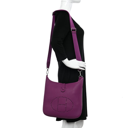 Hermes Taurillon Clemence Evelyne III PM Anemone 2 of 11