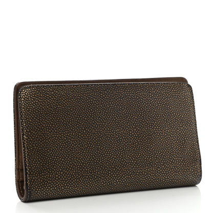 Chanel Metallic Caviar Timeless CC Yen Wallet Gold 3 of 10