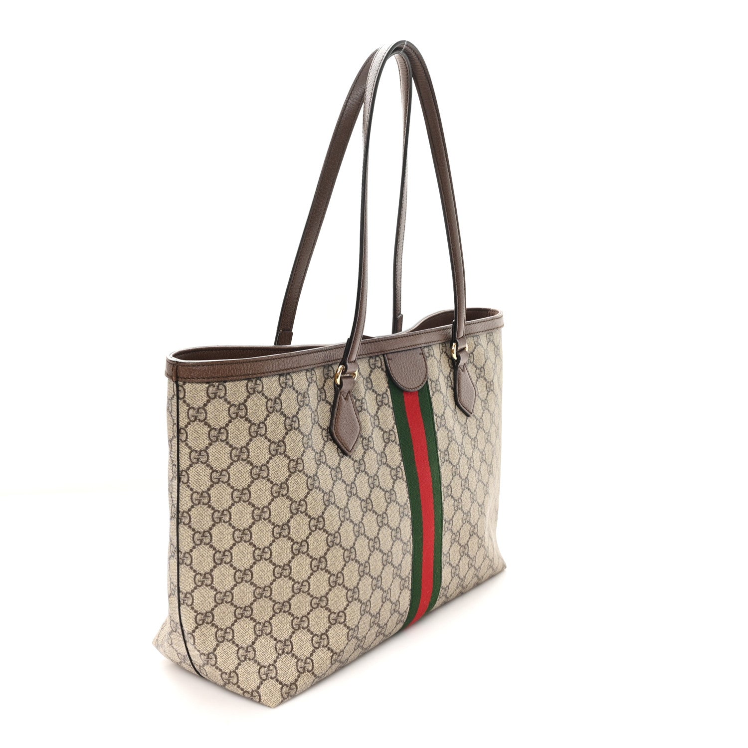 Gucci GG Supreme Monogram Medium Ophidia Shopping Tote  Brown 2 of 10