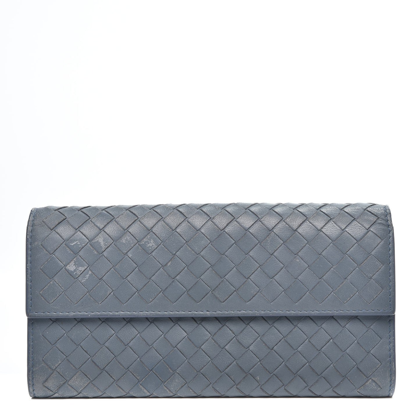Nappa Intrecciato Continental Flap Wallet Krim