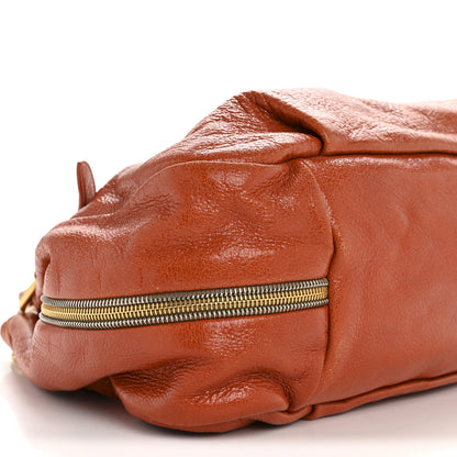 Prada Cervo Lux Shoulder Bag Papaya 9 of 16