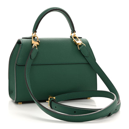 Moynat Taurillon Blush Rejane BB Emerald 3 of 10