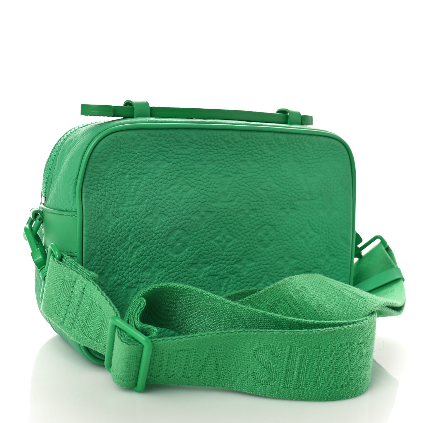 Taurillon Monogram S Lock Messenger Minty Green