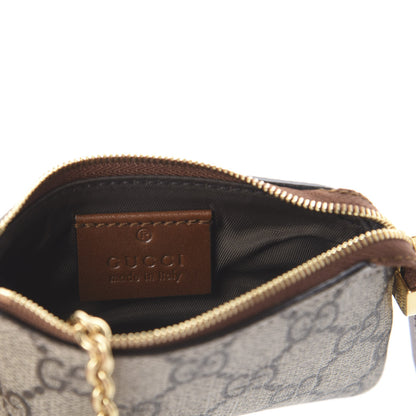 Gucci GG Supreme Monogram Key Case Brown 5 of 5