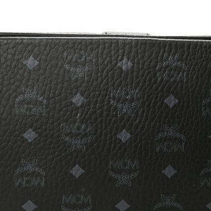 MCM Visetos Medium Liz Reversible Shopper Tote Black 9 of 16