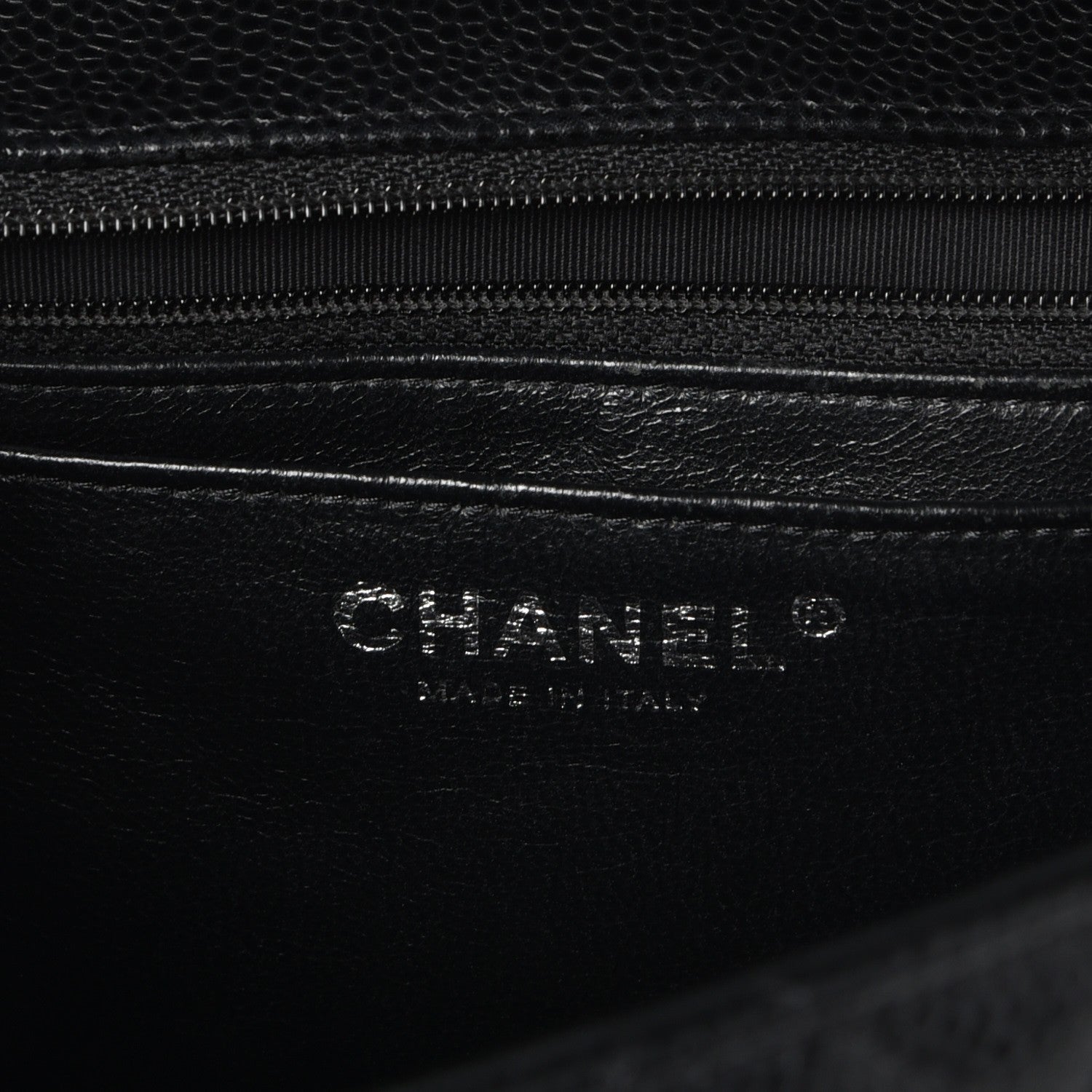 Chanel Caviar Quilted Jumbo Single Flap Black 7 of 10