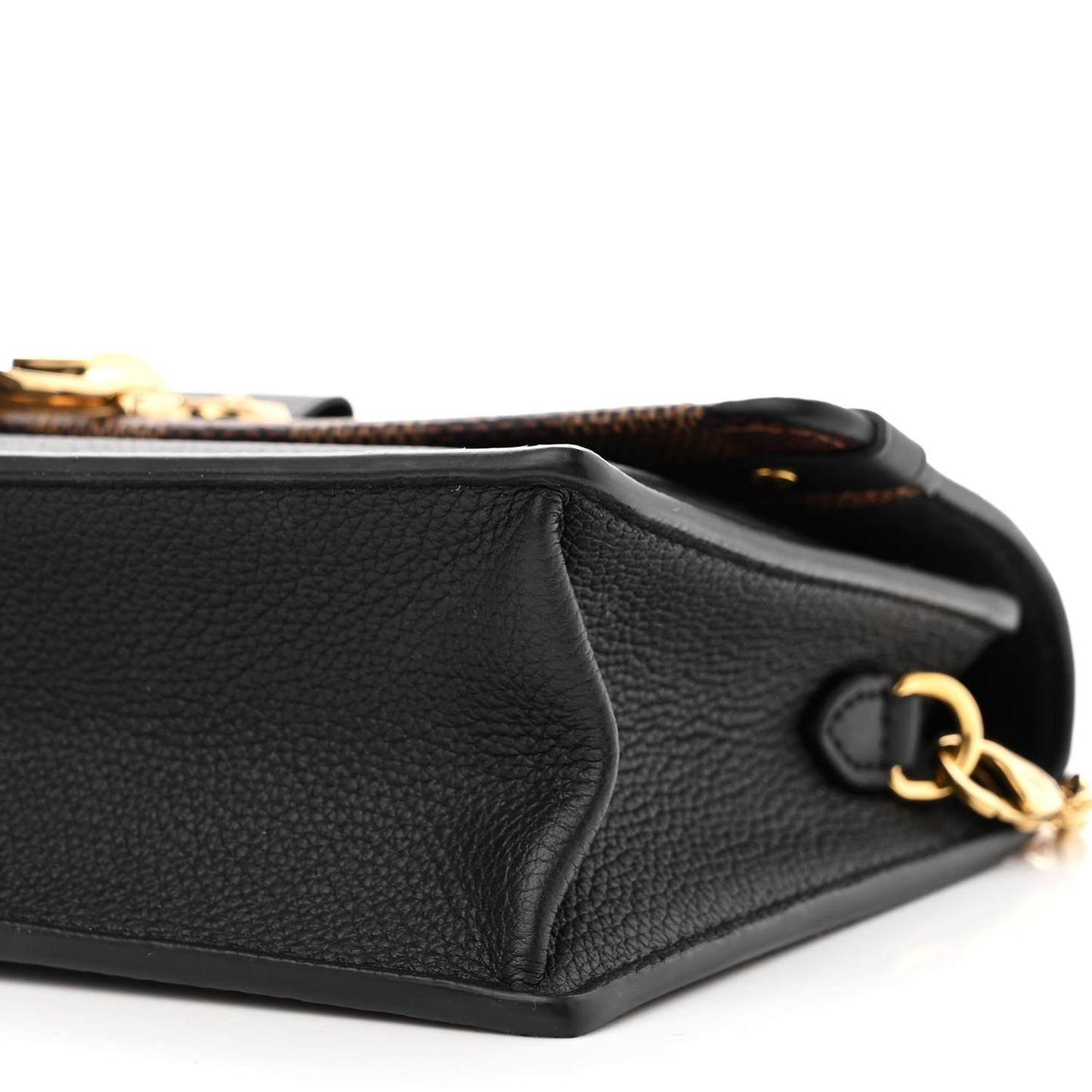 Damier Ebene Vavin Chain Wallet Black
