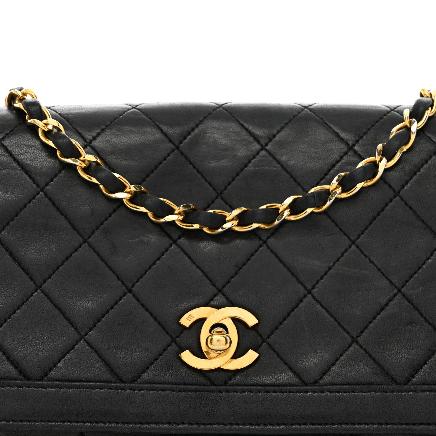 Chanel Lambskin Quilted Medium Single Flap Black 5 of 11
