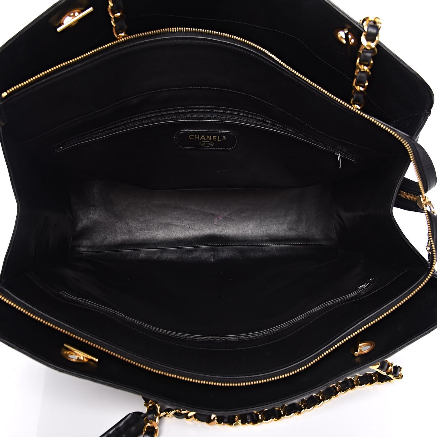 Calfskin Stitched XL Weekender Black