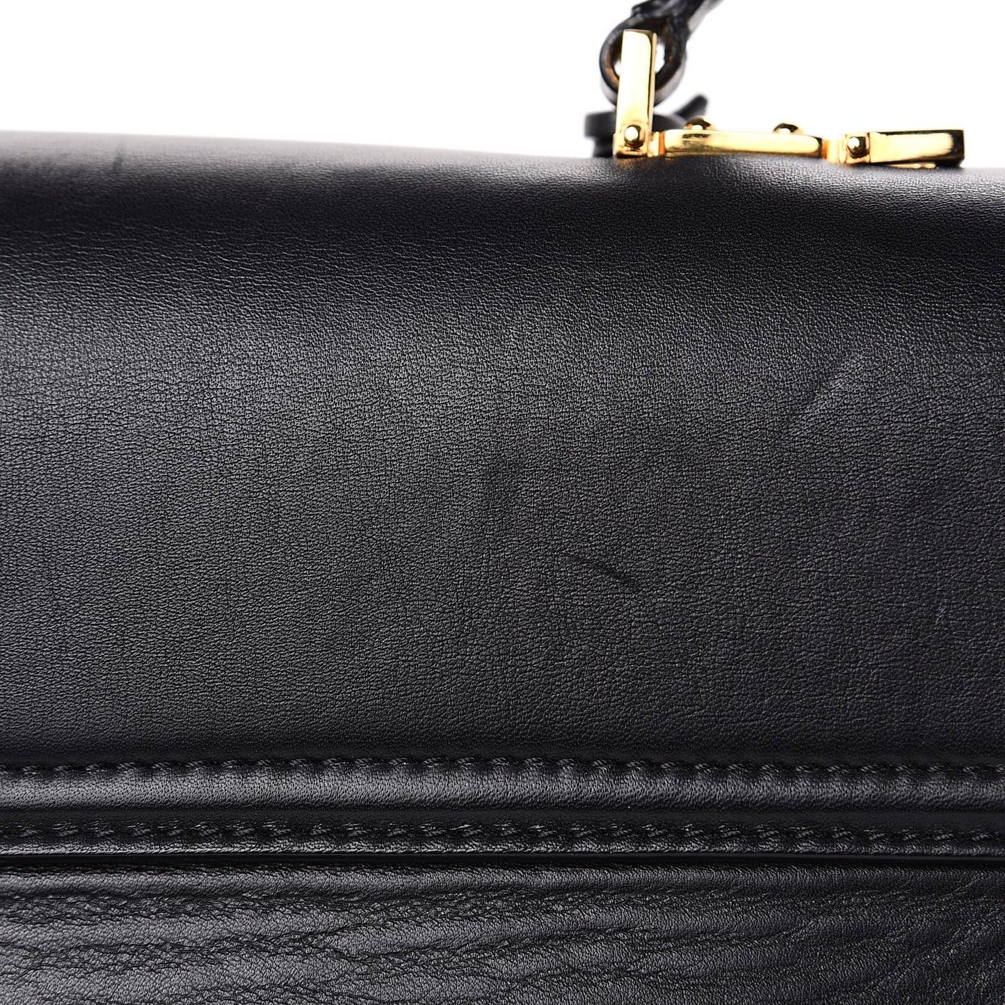 Calfskin Signature Satchel Black