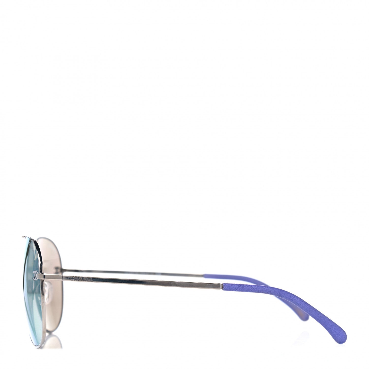 Chanel Polarized CC Aviator Sunglasses 4189-T-Q Purple 3 of 4