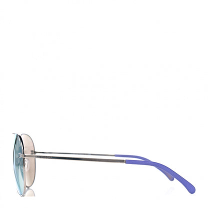 Chanel Polarized CC Aviator Sunglasses 4189-T-Q Purple 3 of 4