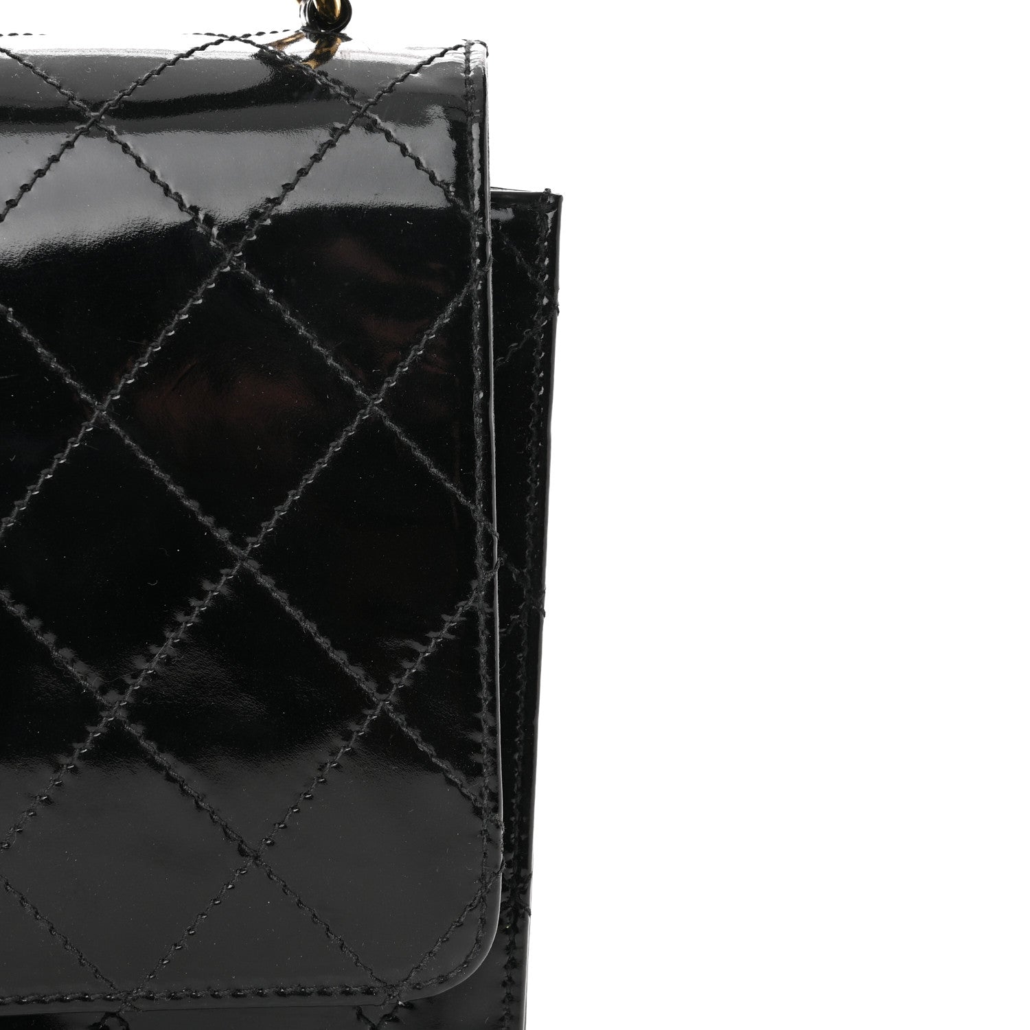 Chanel Patent Medium Kelly Flap Black 14 of 16