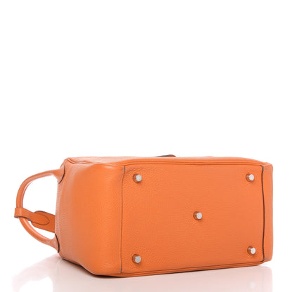 Hermes Taurillon Clemence Lindy 30 Orange 4 of 14