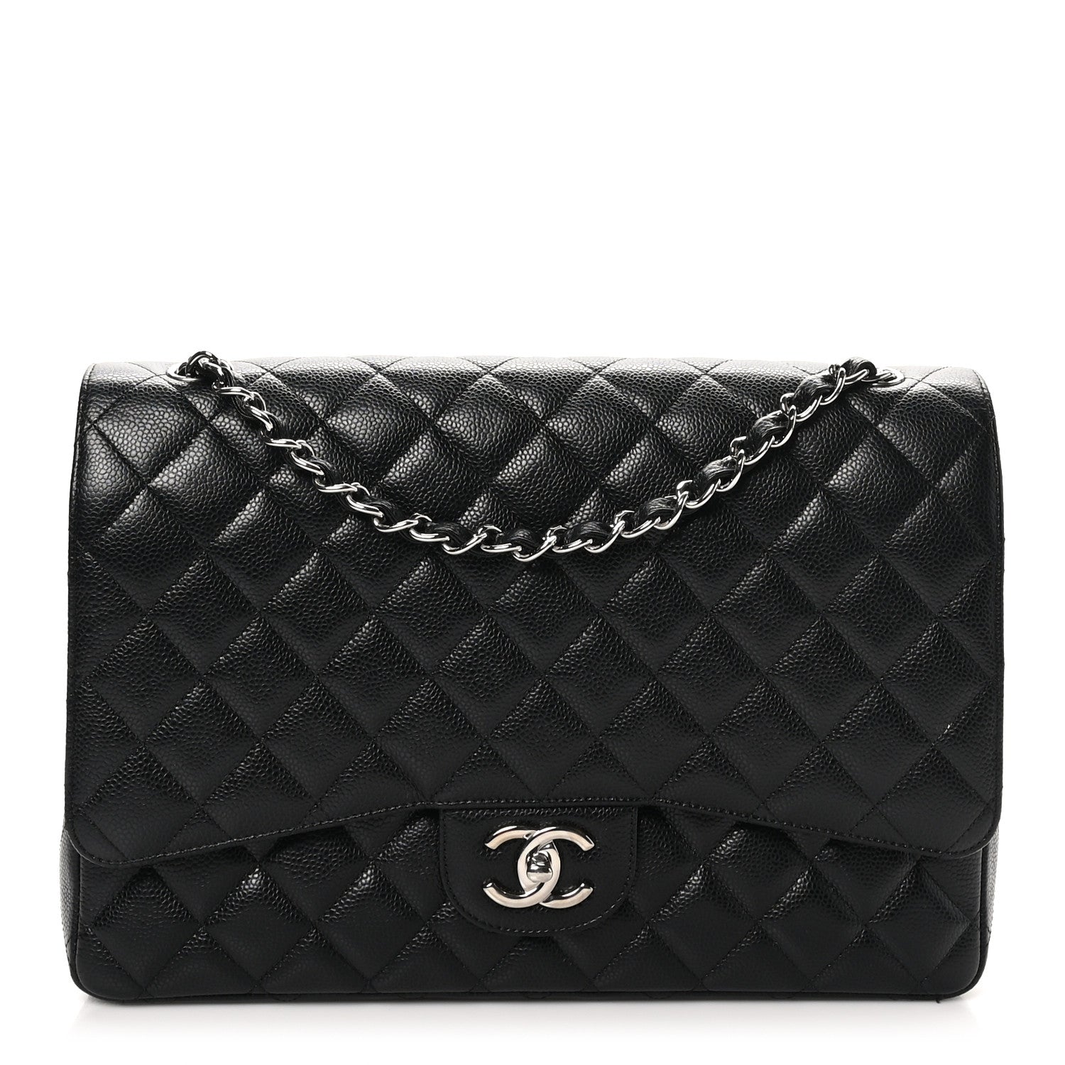 Chanel Caviar Quilted Maxi Double Flap Black 1 of 11