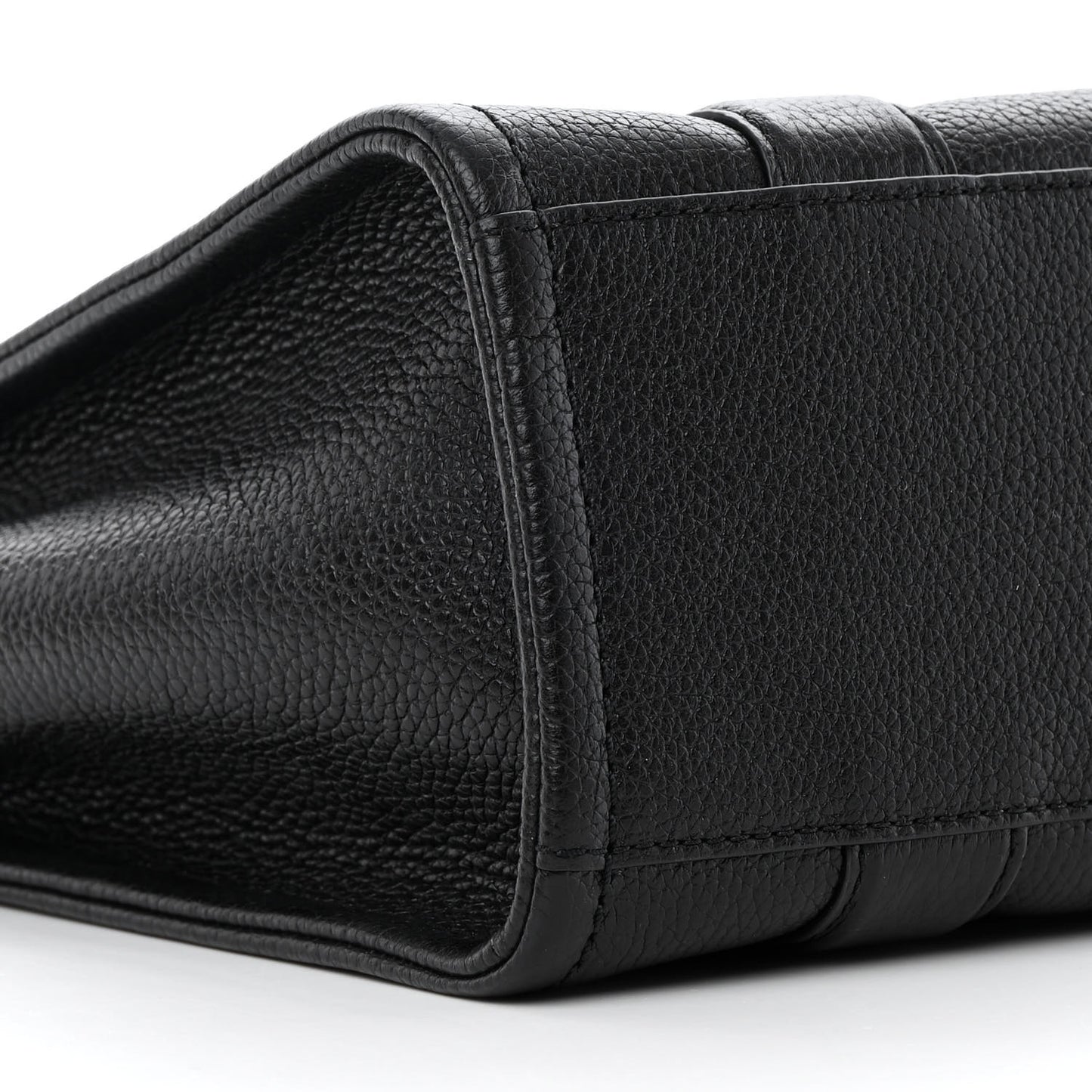 Grained Calfskin Small The Tote Bag Black