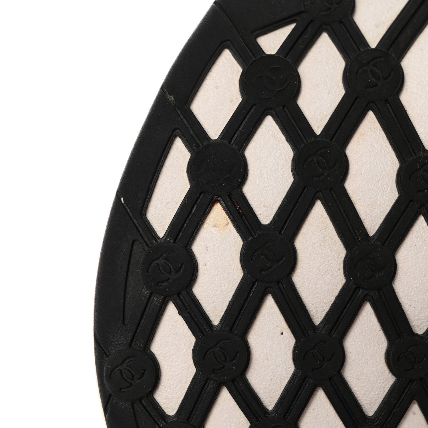 Chanel Fabric Logo Sneakers 37.5 White 11 of 14