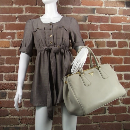 Prada Cervo Deerskin Executive Tote Pomice 2 of 10