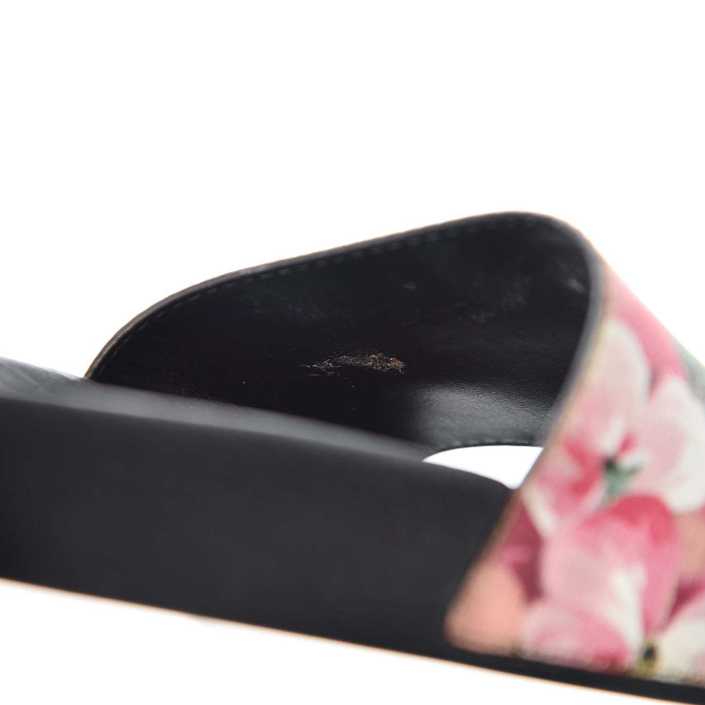 GG Supreme Monogram Blooms Slide Sandals 34 Beige Multicolor