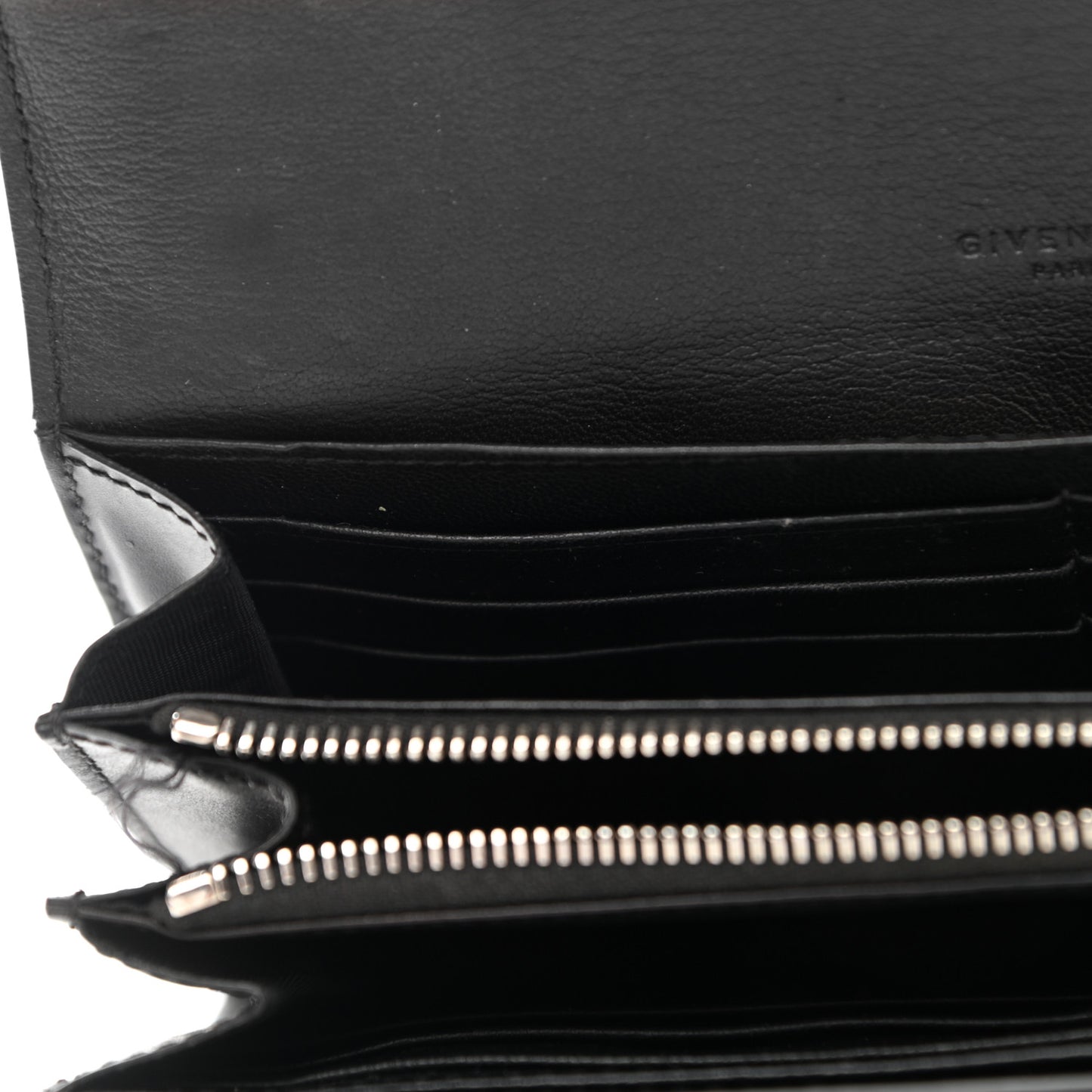 Smooth Calfskin Horizon Continental Wallet Black