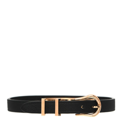 Hermes 18K Rose Gold Swift Diamond Kelly Pave Sangle Bracelet Black 3 of 6