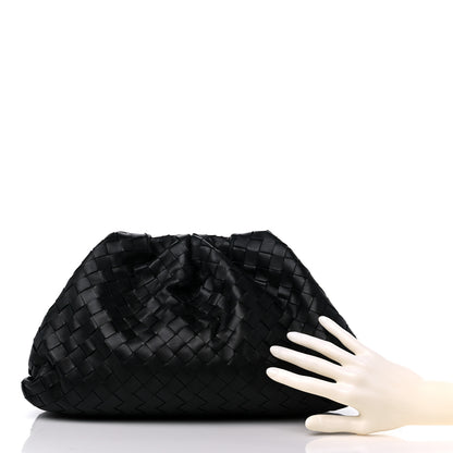 Bottega Veneta Nappa Maxi Intreccio The Pouch Oversized Clutch Black 2 of 10