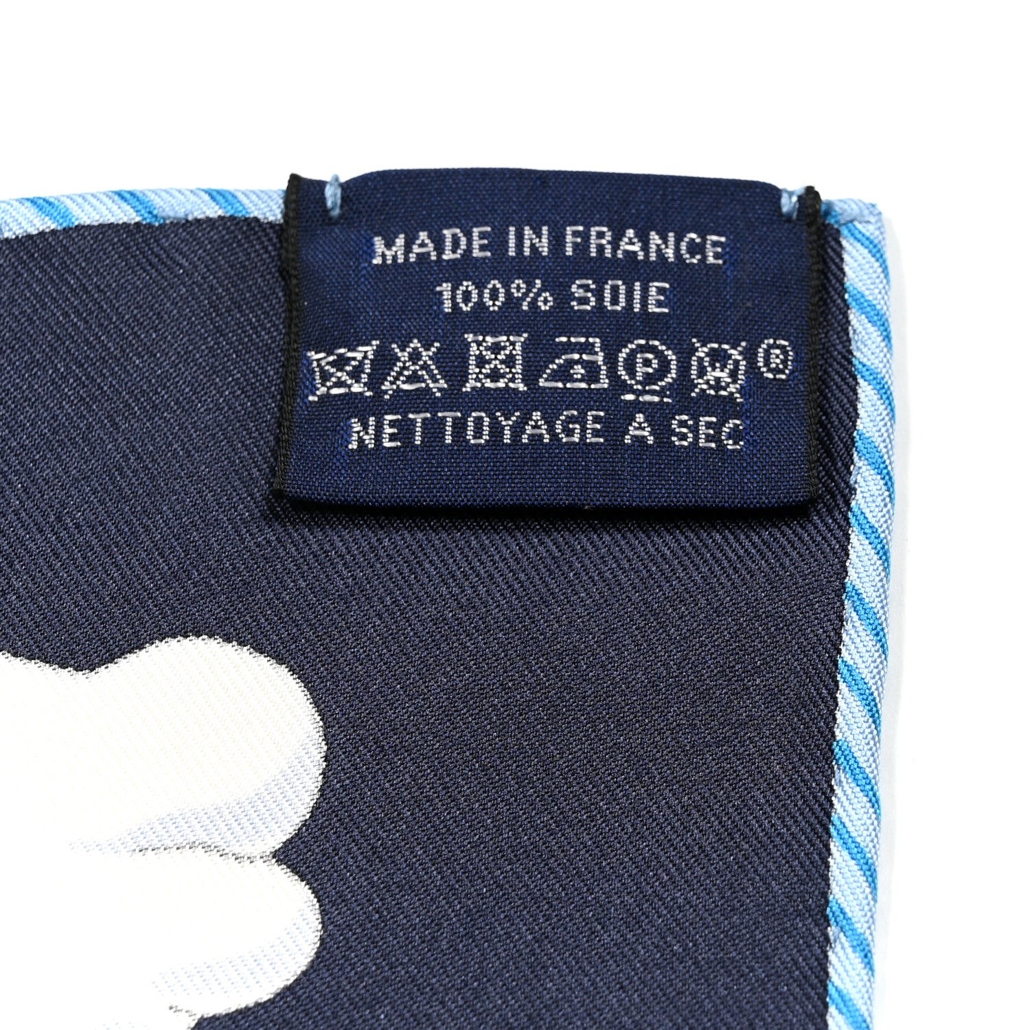 Hermes Silk Sur Mon Nuage Scarf 90 Bleu Black Mauve Multicolor 3 of 5