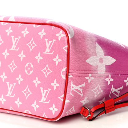 Louis Vuitton Monogram Escale Neverfull MM Rouge 9 of 9