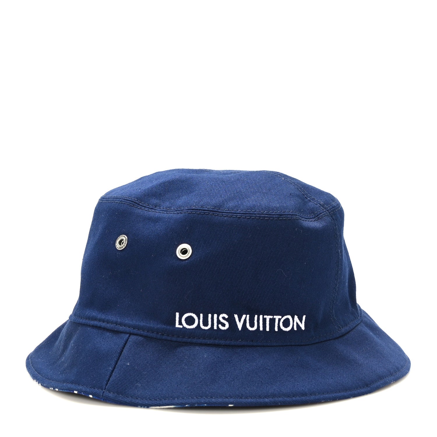 Louis Vuitton Monogram Bandana Bucket Hat Blue 8 of 10