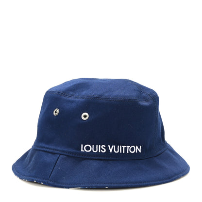 Louis Vuitton Monogram Bandana Bucket Hat Blue 8 of 10