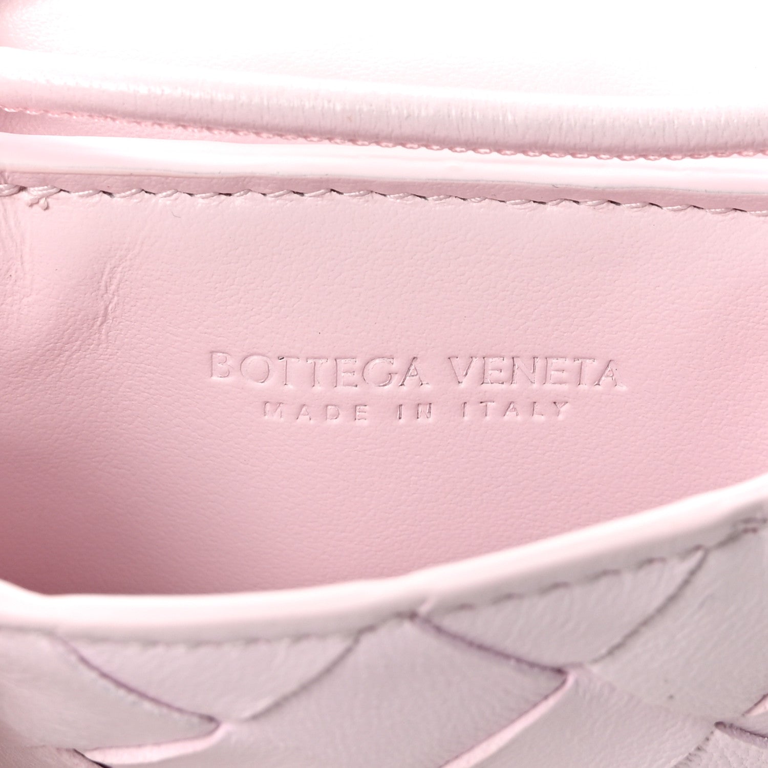 Bottega Veneta Nappa Intrecciato Card Case On Strap Bliss 6 of 9