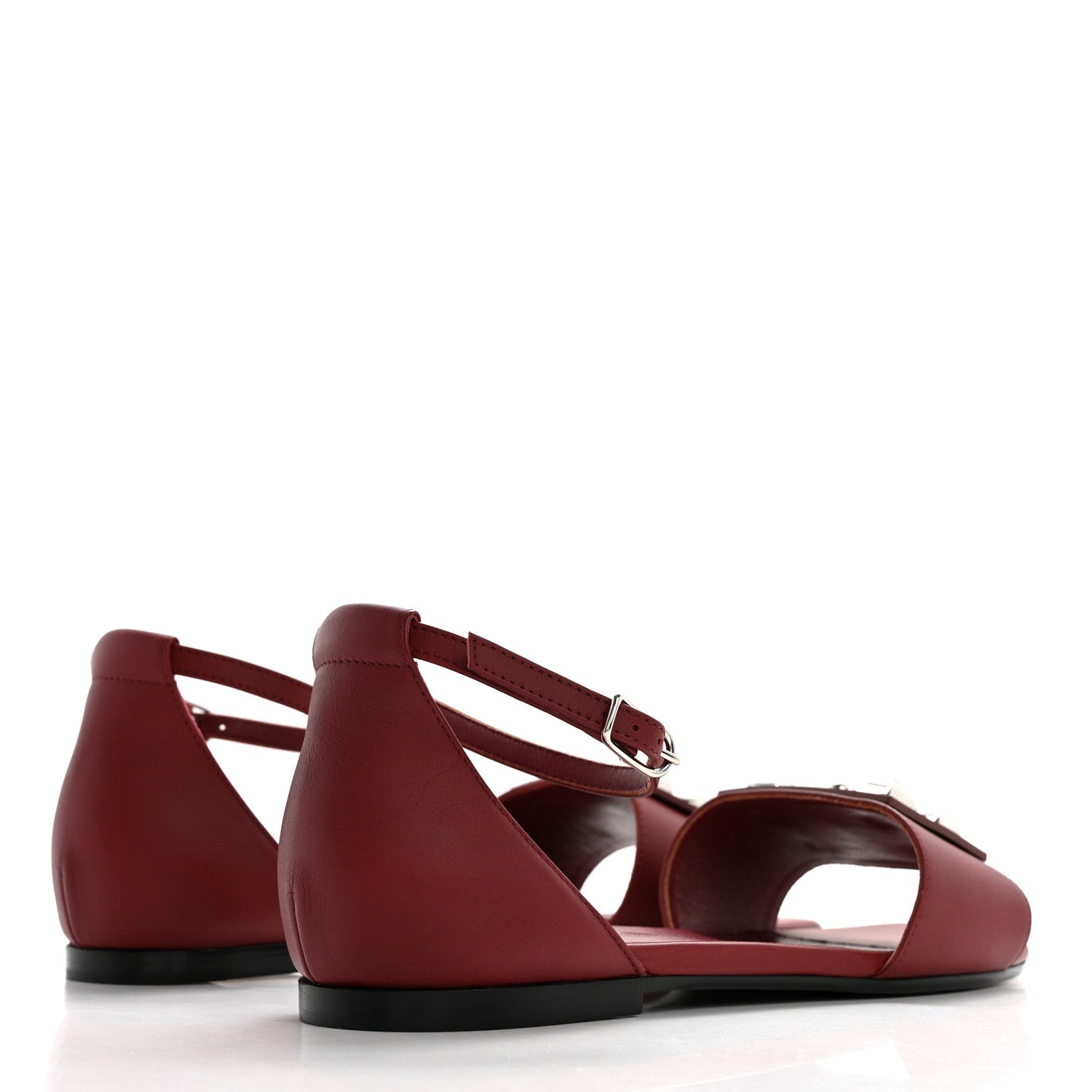 Hermes Calfskin Desiree Sandals 38 Rouge H 4 of 9