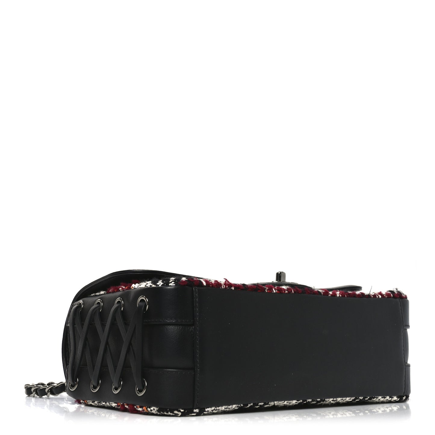 Tweed Quilted Calfskin Coco Corset Flap Multicolor