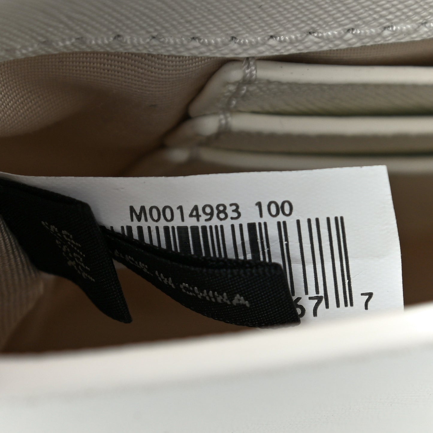 Saffiano Hip Shot Belt Bag White