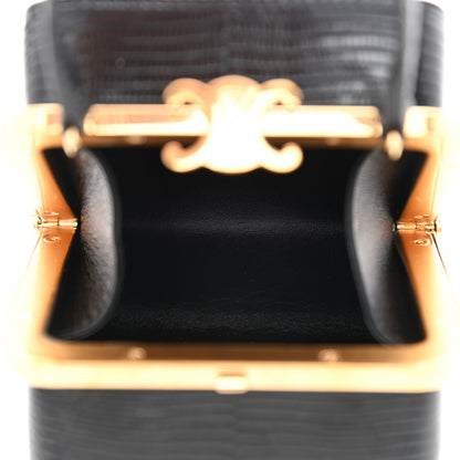 Celine Lizard Triomphe Minaudiere Black 5 of 10