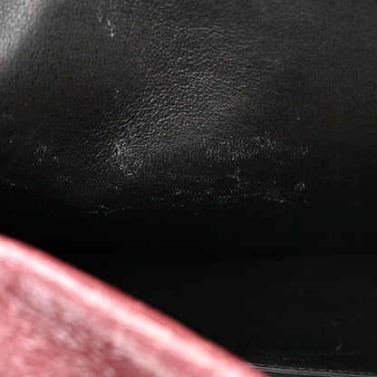 Saint Laurent Crinkled Calfskin Matelasse Monogram Medium Niki Chain Satchel Burgundy 11 of 11