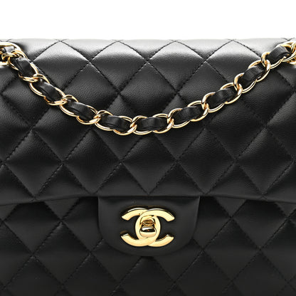 Chanel Lambskin Quilted Small Double Flap Black 8 of 11