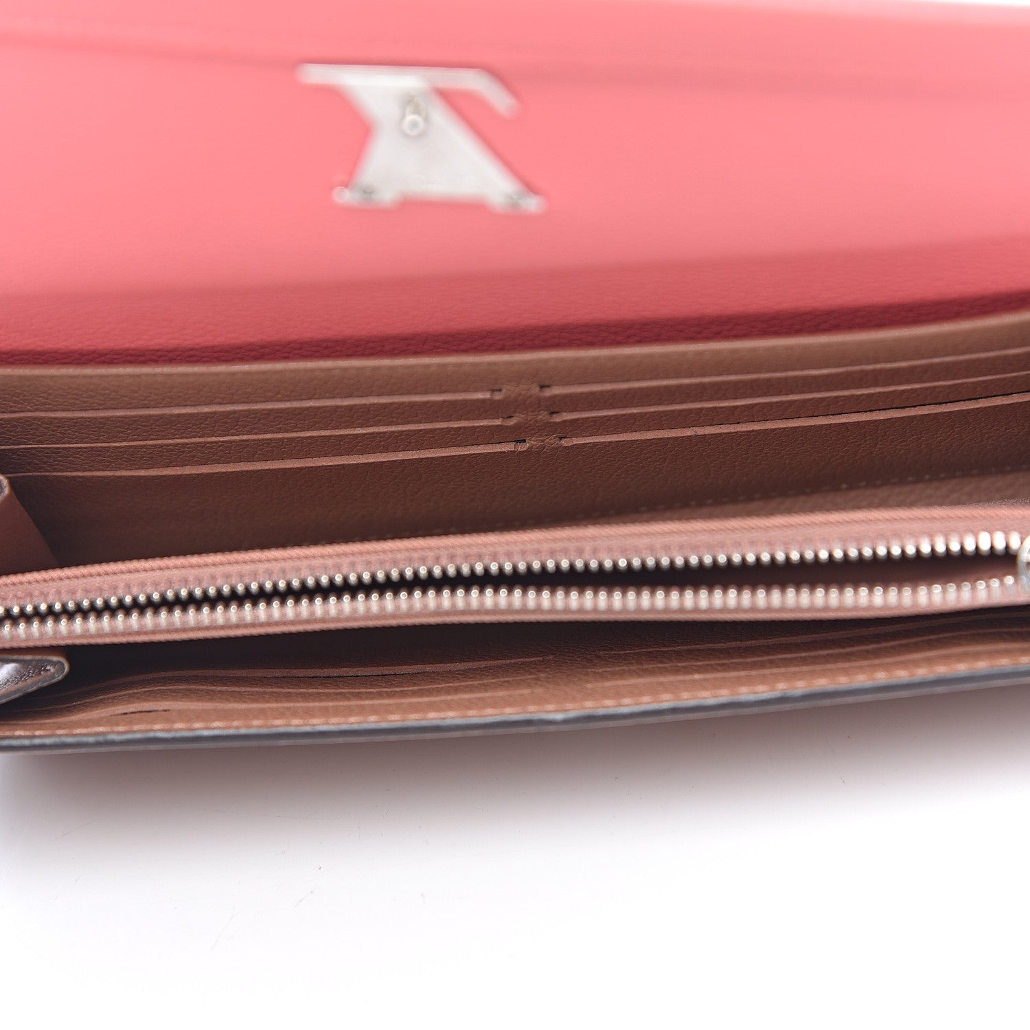 Louis Vuitton Calfskin Lockme II Wallet Blossom 5 of 8