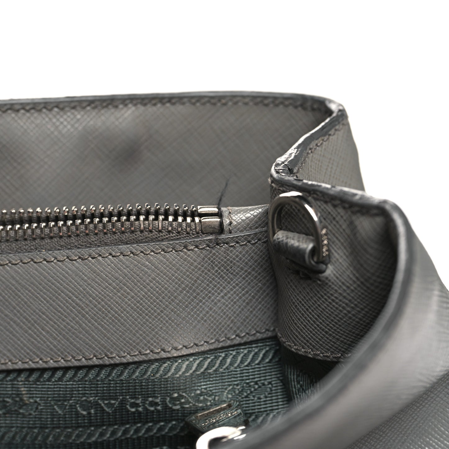 Saffiano Medium Galleria Double Zip Tote Marmo